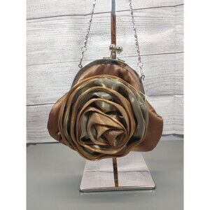 J&X NY Rosette Convertible Evening Bag with 2 length straps